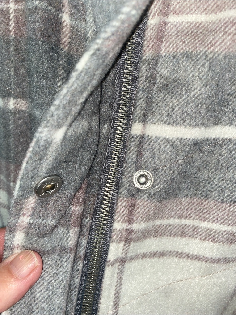 Altar'd State Plaid Sherpa-Lined Vest women’s. - Picture 8 of 9